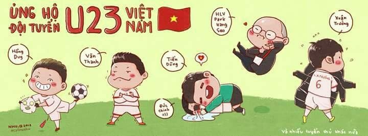 tranh ve u23 viet nam anh 1