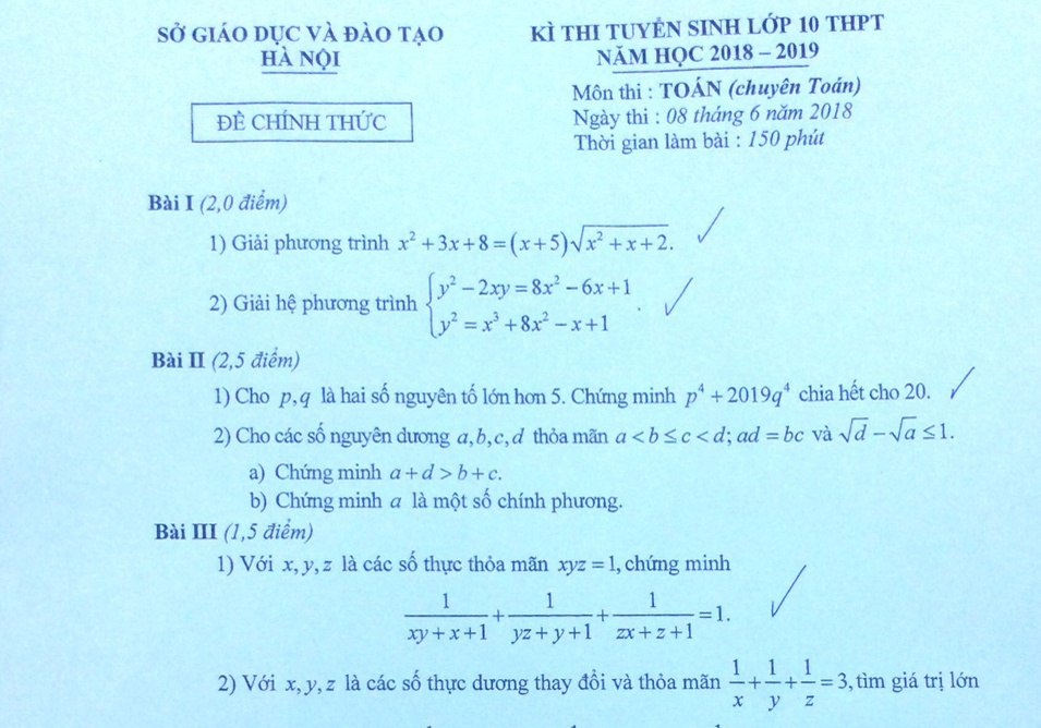 De thi Toan, Ngu van he chuyen vao lop 10 tai Ha Noi hinh anh