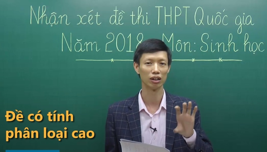 Hoc sinh gioi moi du thoi gian lam het bai mon Sinh hoc hinh anh