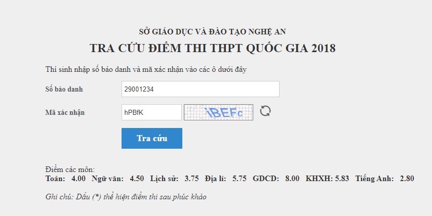 điểm thi thi thpt quốc gia 2018 ảnh 1 diem thi thi thpt quoc gia 2018 anh 1