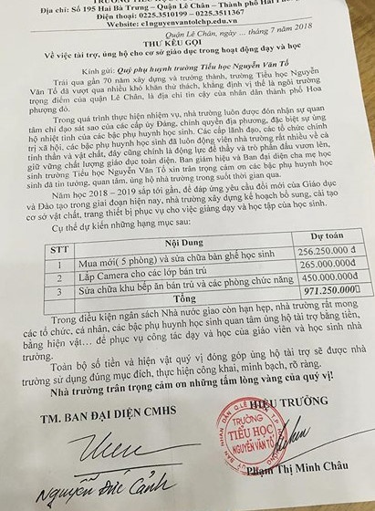 hiệu trưởng thu gần 900 triệu đầu năm ảnh 2 hieu truong thu gan 900 trieu dau nam anh 2