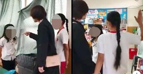 Mẹ cho con tát bạn ảnh 1 Me cho con tat ban anh 1