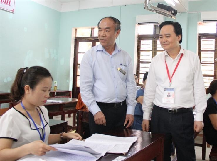 So GD&DT Ha Giang bao cao cong an ve chon nhan su ky thi THPT quoc gia hinh anh