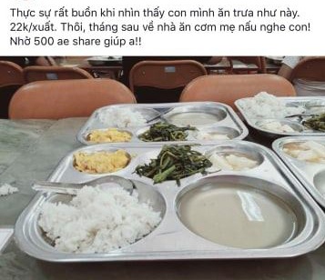 cắt xén suất ăn của học sinh ảnh 1 cat xen suat an cua hoc sinh anh 1