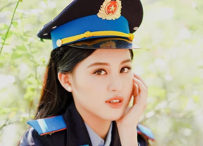 4 co gai xinh dep, hoc gioi cua Hoc vien Canh sat Nhan dan hinh anh