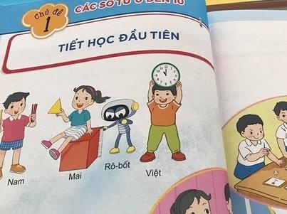 Sap cong bo cac bo sach giao khoa lop 1 theo chuong trinh moi hinh anh