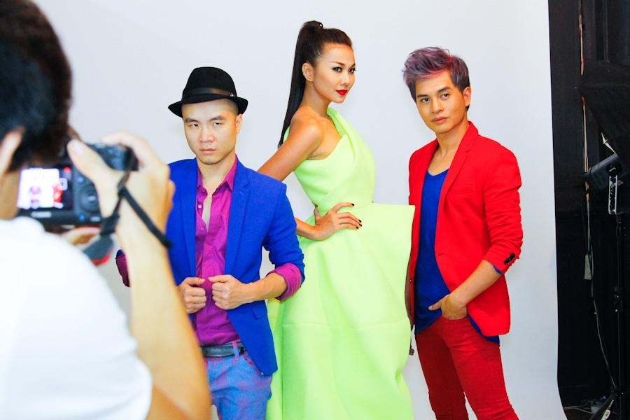 Thanh Hang nhi nhanh hau truong Next Top Model hinh anh