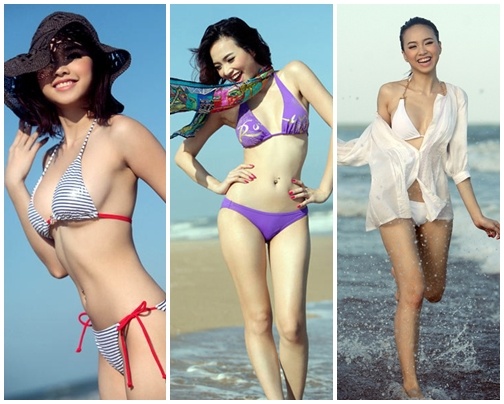 Nhung khoanh khac bikini sexy cua Dinh Ngoc Diep hinh anh