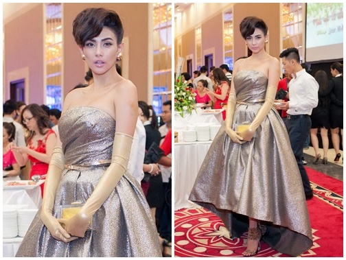 Vo Hoang Yen bong diu dang voi vay bong benh hinh anh