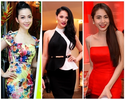 Thuy Tien - Linh Nga dung dau top my nhan mac dep tuan qua hinh anh