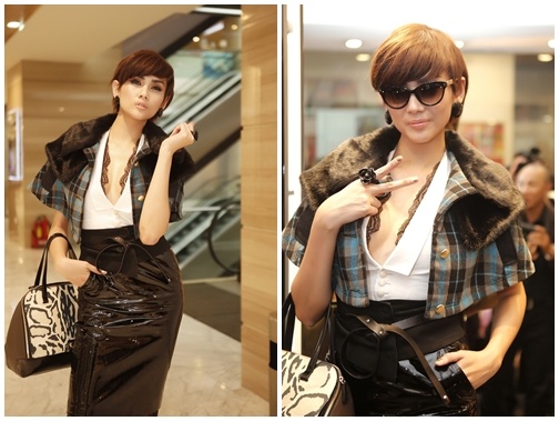 Hoang Yen quyen ru voi co vay khoet sau hut hinh anh