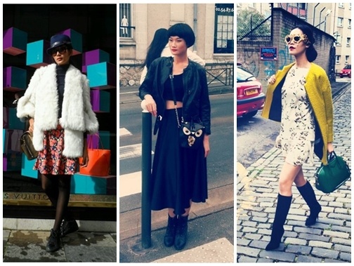 Street styles don dong sanh dieu cua kieu nu Viet tuan qua hinh anh