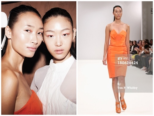 Huyen Trang an tuong tren san dien London Fashion Week hinh anh