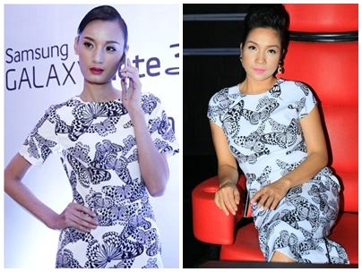 My Linh an tuong tren ghe nong voi vay 'mac lai' cua Le Thuy hinh anh