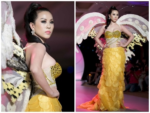 Quy ba Thu Hoai deo canh buom lam vedette san dien hinh anh