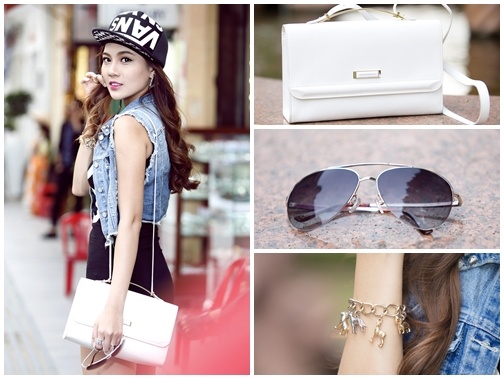 Tang Huynh Nhu xuong pho voi bo phu kien H&M gia re hinh anh