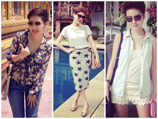 Phuong Linh va gu thoi trang street styles chat voi toc tem hinh anh