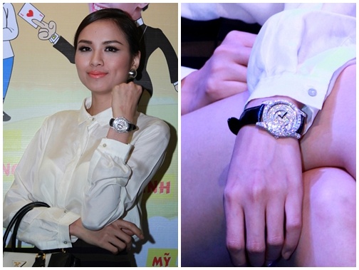 Hoa hau Diem Huong noi bat voi dong ho kim cuong 5 ty dong hinh anh