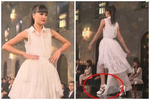Thi sinh Next Top dam phai vay khi dien catwalk phut lua hinh anh