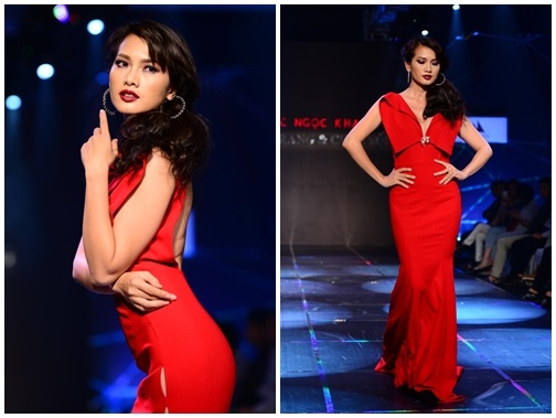 Anh Thu moi tim an tuong khi dien catwalk hinh anh