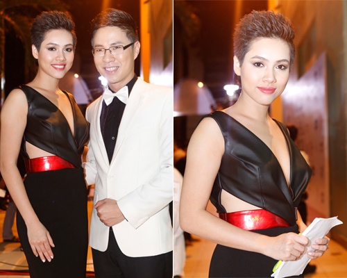 Hoang My ao xe sau het co lam 'tham hoa' MC sieu mau hinh anh