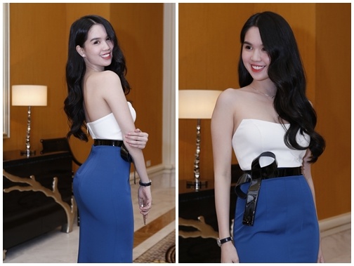Ngoc Trinh noi bat giua dan sao nho voc dang hoan hao hinh anh
