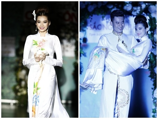 Truc Diem duoc trai dep be bong tren san khau hinh anh