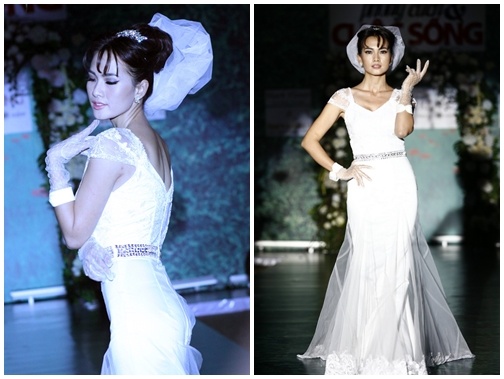 'Gai mot con' Anh Thu lam co dau kieu sa hinh anh