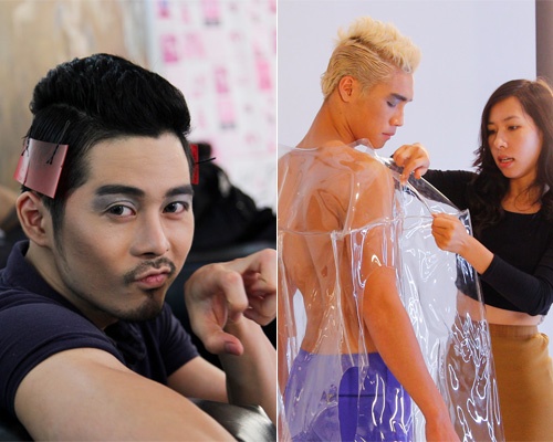 My nam Next Top Model ve mat xanh, mac do trong suot hinh anh