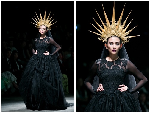 Hoang Yen hoa 'Nu than tu do' trong show Do Manh Cuong hinh anh