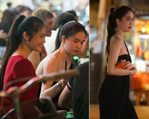 Ngoc Trinh dien ao ho vai thoai mai an vat le duong hinh anh