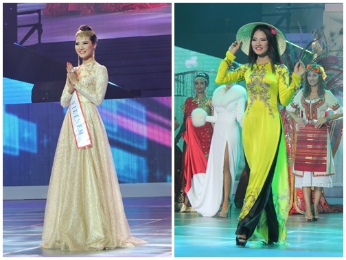 Tran Thi Quynh lot top 6 Hoa hau quy ba the gioi 2013 hinh anh