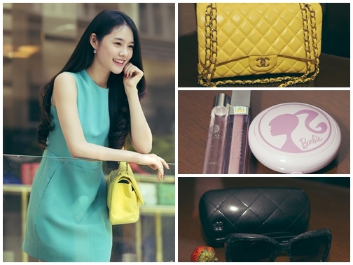 Linh Chi xuong pho voi tui Chanel 100 trieu Khac Tiep tang hinh anh