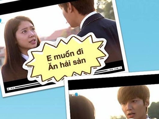 Trao luu che anh, clip an theo Kim Tan va 'The Heirs' hinh anh