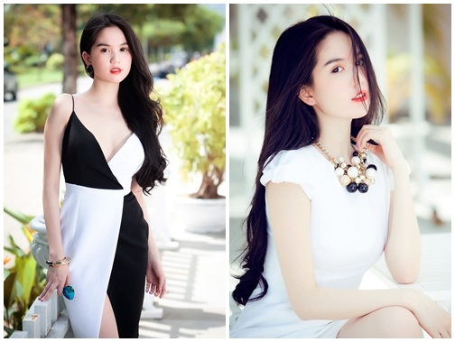 Ngoc Trinh dang cong, da trang duoi nang gat phuong Nam hinh anh