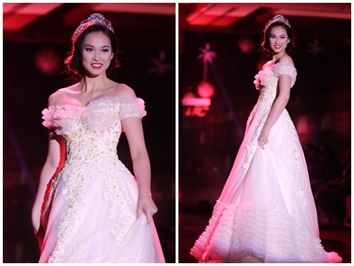 Vuong Thu Phuong giam can de mac vay cuoi goi cam hinh anh