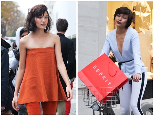 Cha Mi, Mau Thuy chup anh goi cam o Paris hinh anh