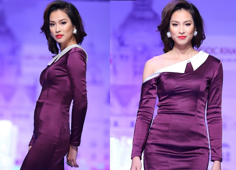 Vuong Thu Phuong lo vong eo 'mau mo' tren san dien hinh anh