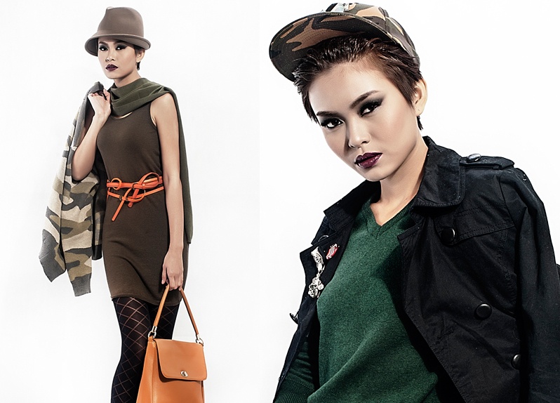 Mau Thanh Thuy ca tinh voi phong cach quan doi hinh anh