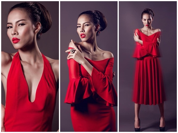 Nguoi mau Le Quyen nong bong gam do du tiec cuoi tuan hinh anh