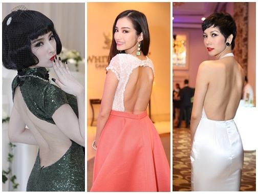 Nguoi dep Viet chuong mot khoe lung tran hinh anh