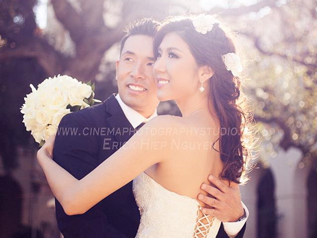 Lo anh cuoi cua Ngoc Quyen va chong Viet kieu hinh anh