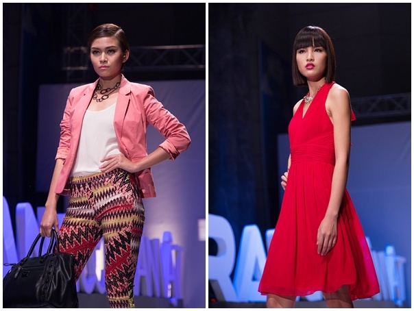 Cha Mi do dang catwalk lanh lung voi Mau Thanh Thuy hinh anh