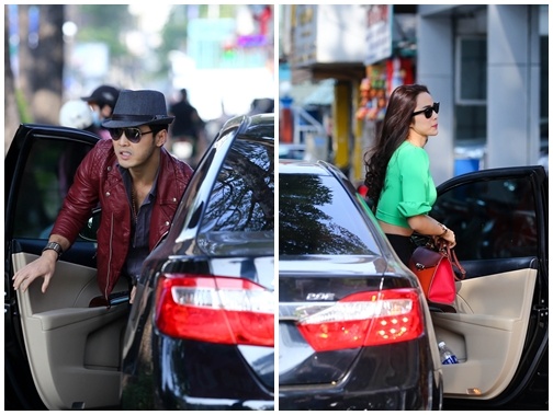 Ung Hoang Phuc dua don nguoi yeu dao pho bang xe sang hinh anh