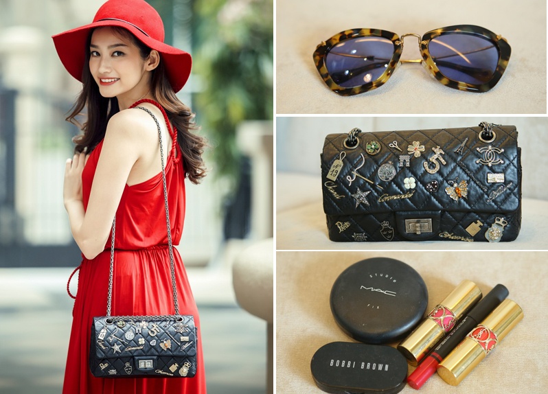 Truc Diem xuong pho dau nam voi tui Chanel hon 200 trieu hinh anh