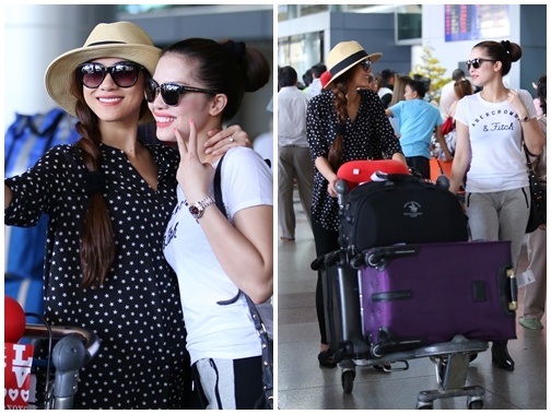 Quach An An mac gian di van noi bat o san bay hinh anh