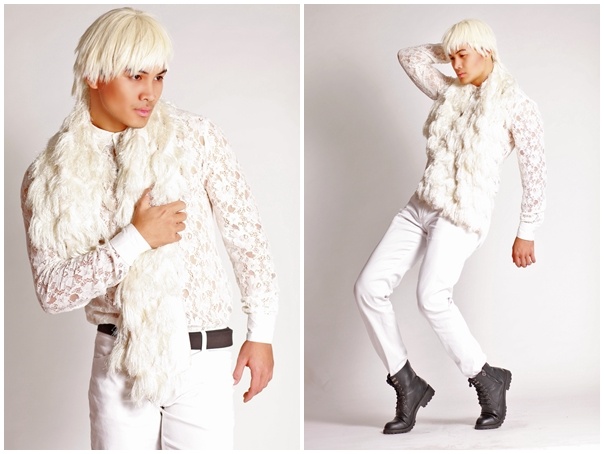 Ban sao Tran Lap nhuom toc trang, dien ao ren luoi nu tinh hinh anh