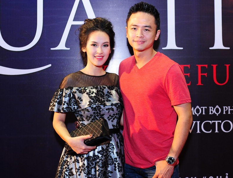 Tu Vi cong khai nguoi yeu o buoi ra mat phim hinh anh