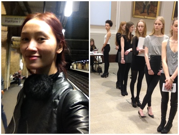Huyen Trang mot minh di casting London Fashion Week hinh anh