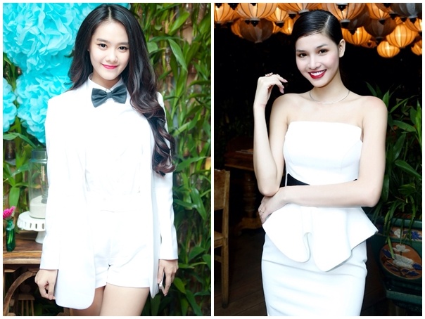 Ban gai cu Huynh Anh khoe vai tran goi cam hinh anh